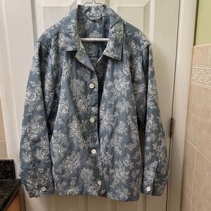 Old Navy Blue Floral Jacket